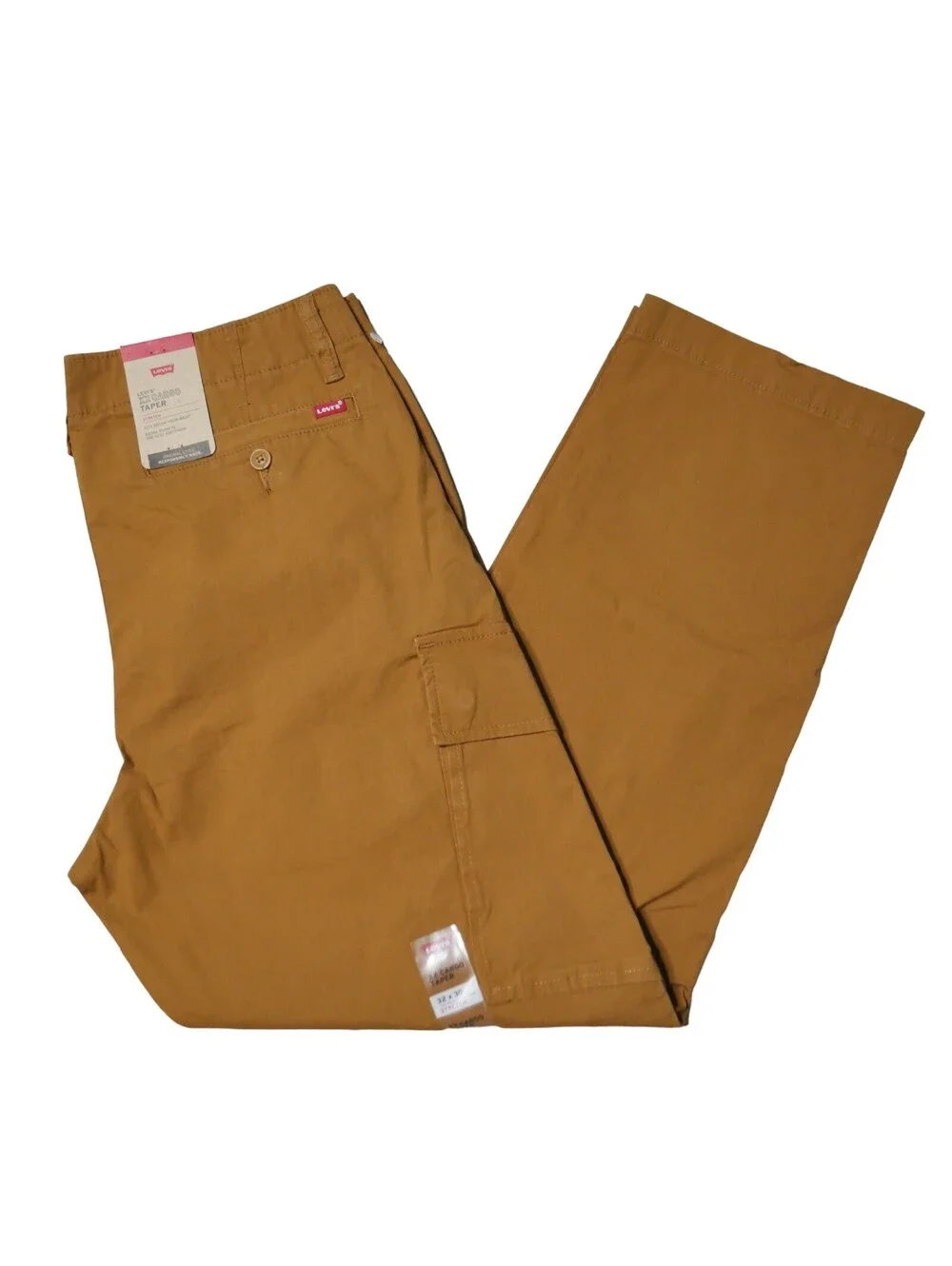 Levis XX EZ Taper Cargo Pants Men's Size 32x30 Relaxed-fit Camel Brown NWT
